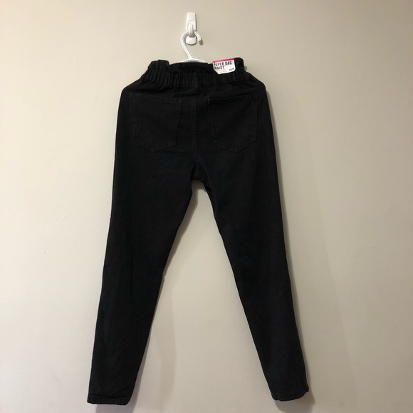 BNWT Paper Bag Waist, SWS denim co Black Jeans. Sz XS. - Picture 1 of 9